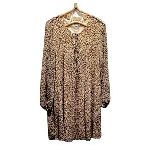 ANDREE by UNIT leapord print dress size 1X